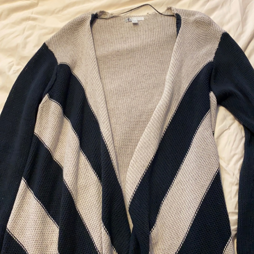 Black and white cardigan